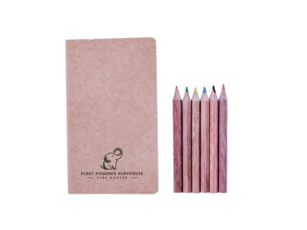 Branded Notebook & 6 Coloring Pencils