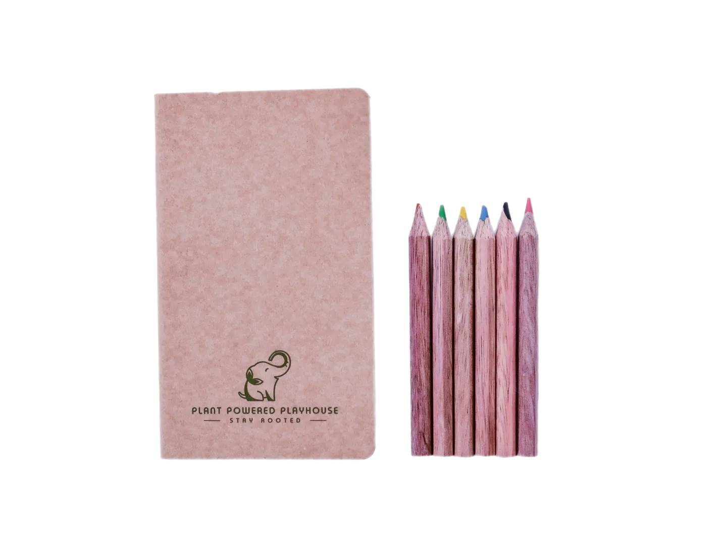 Branded Notebook & 6 Coloring Pencils