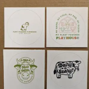 Plant Powered Playhouse 4 Sticker Combo Pack